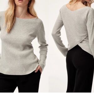 Babaton Elegant wool Brown Women's Top